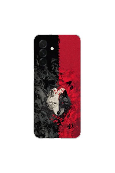 PPKin Samsung Galaxy A36 Compatible Wolf Design Transparent Case