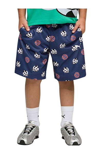 Puma Sporty Cats Relaxed Aop Mesh Shorts Ps