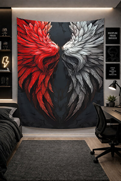 THEMODERNHANE Ύφασμα με μοντέρνο σχέδιο για τοίχο Αισθητική διακόσμηση κρεβατ...