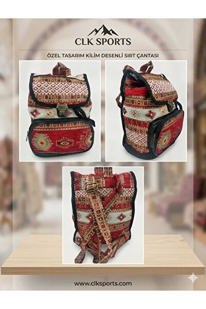 CLK SPORTS Anatolian Carpet Hand Made Design Backpack - Saddlebag