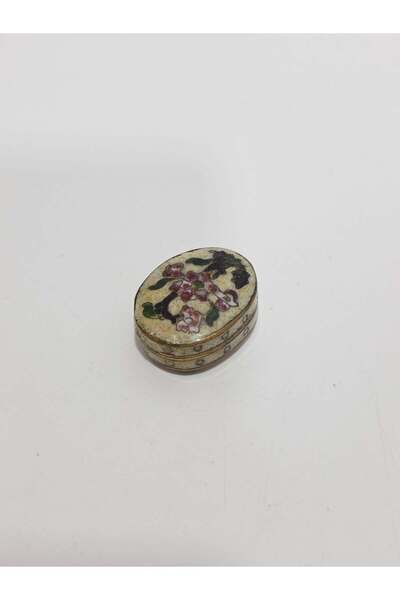 Hasyılmaz Antika Cloisonne Minyatür Kutu 3,3x2,6cm 109