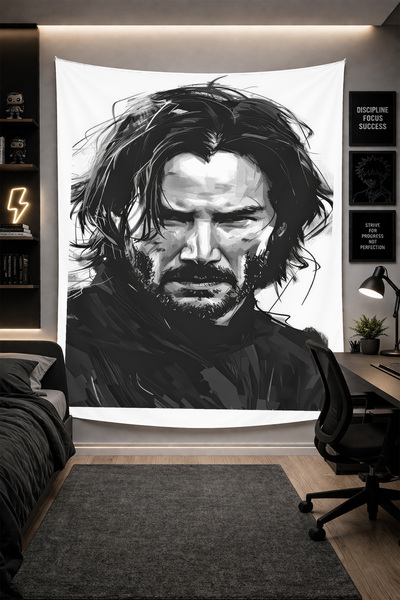 THEMODERNHANE Ύφασμα με μοντέρνο σχέδιο για τοίχο Αισθητική διακόσμηση κρεβατ...