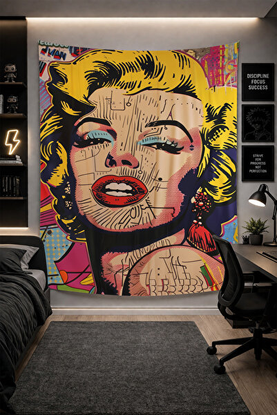 THEMODERNHANE Ύφασμα με μοντέρνο σχέδιο για τοίχο Αισθητική διακόσμηση κρεβατ...