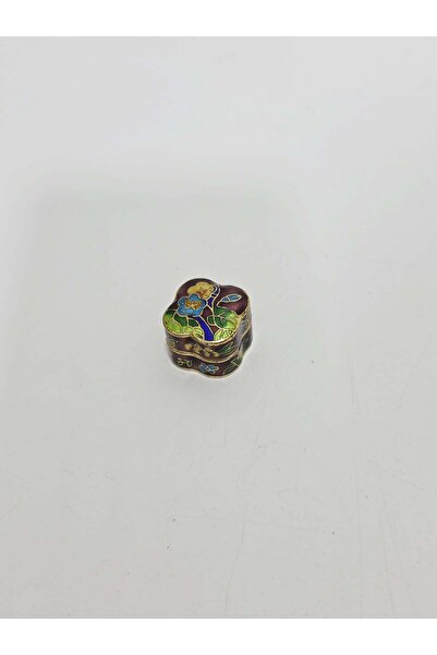 Hasyılmaz Antika Cloisonne Minyatür Kutu 2,2x2,2cm 103