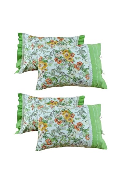 Casa Bucuriei Set of 4 Pillowcases 40 x 60 cm, Casa Bucuriei, model Gina, gre...