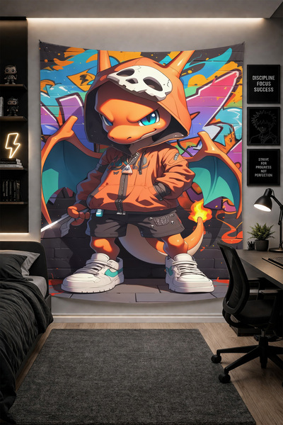 THEMODERNHANE Ύφασμα με μοντέρνο σχέδιο για τοίχο Αισθητική διακόσμηση κρεβατ...