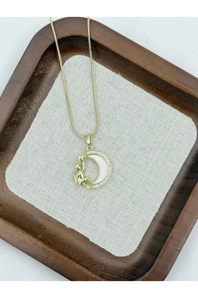 whiteandpurpledesign Steel necklace 45 cm