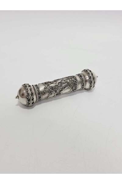 Hasyılmaz Antika Fransız 925 Ayar Gümüş Ferman Kutusu 65 Gram 12x3cm 171