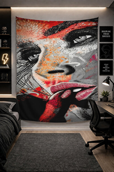 THEMODERNHANE Ύφασμα με μοντέρνο σχέδιο για τοίχο Αισθητική διακόσμηση κρεβατ...