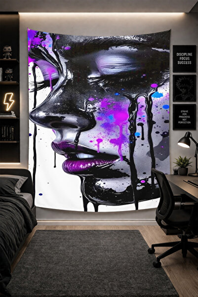 THEMODERNHANE Ύφασμα με μοντέρνο σχέδιο για τοίχο Αισθητική διακόσμηση κρεβατ...