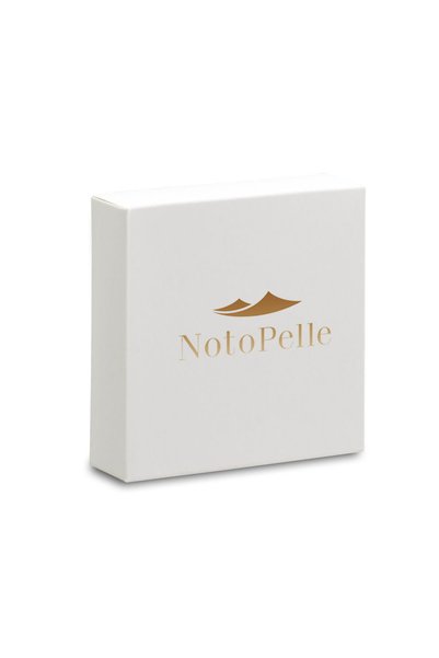 Notopelle Leather Notebook with Tree Figure and Padlock