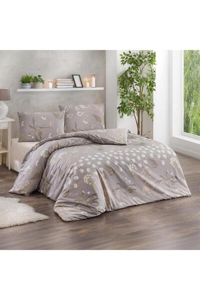 Kristal Σετ Παπλωματοθήκη Διπλής Κρεβατοκάμαρας Ranforce Daisy Beige