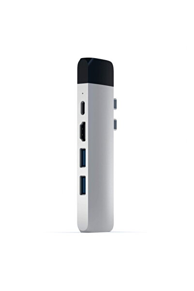 Satechi Hub USB Type C ST-TCPHES, USB 3.1, HDMI, Ethernet, Micro SD, argintiu