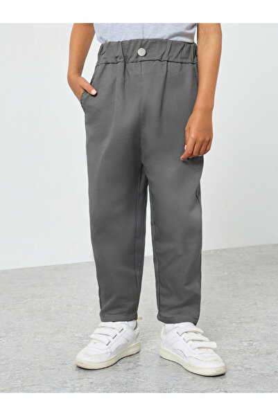 Styli Boys Cotton Pants with Side Pocket
