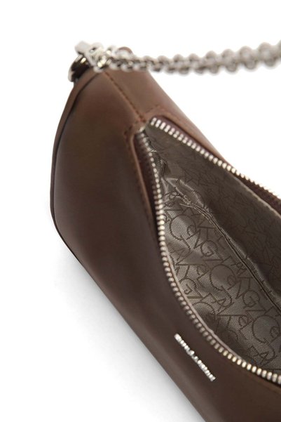 CENGİZ PAKEL Baguette Shoulder Bag - 3 Different Strap Options & Mini Wallet - 7612 - Brown