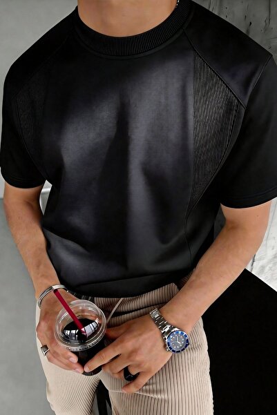 GENIUS STORE Ανδρικό T-Shirt Basic Crew Neck T-Shirt Άνετη εφαρμογή, χαλαρό, ...