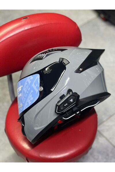FAZER Full face interkomlu güneş vizörlü kask