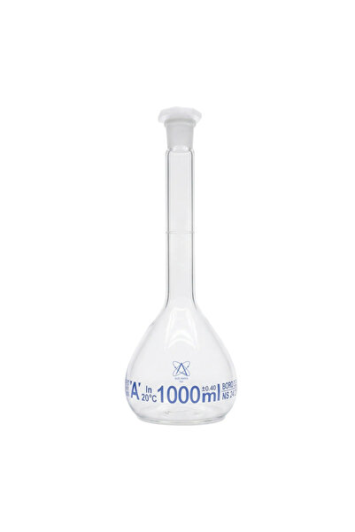 Alze Kimya Hobi Cam Balon Joje , Plastik Kapaklı - 1000 ml
