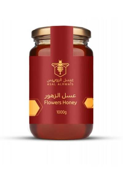 ALRWAIS عسل زهور 1000g عبوة كبيرة