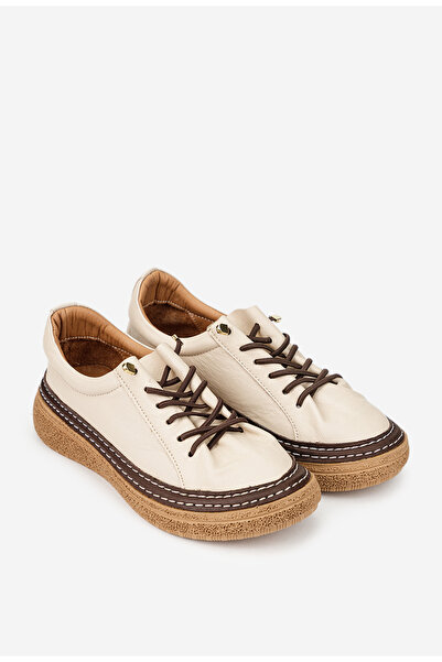Dasha Women's beige shoes made of genuine Leather