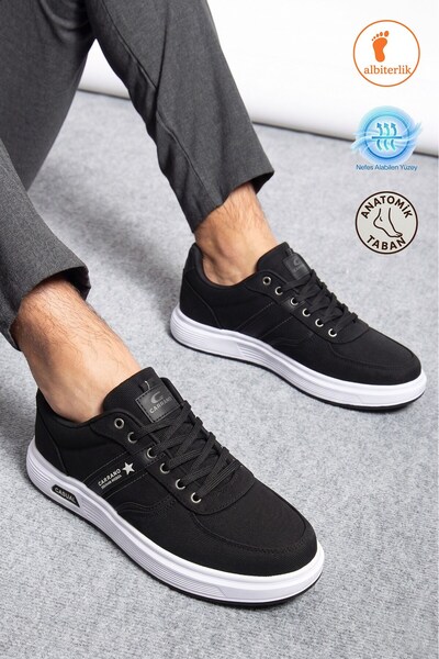 AlbiShoes Men's Lightweight Comfortable Soft Sole Linen Daily Casual Men's Sh...