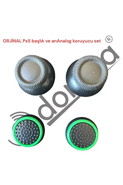 loonceteknoloji Ps5 Orjinal Analog başlık 2 Adet ve Analog Koruyucu 2 Adet