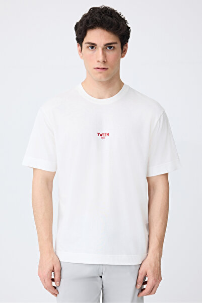 Tween Relaxed Fit Ekru T-Shirt