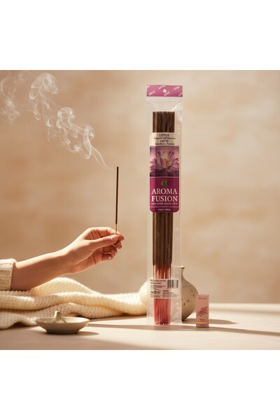 Darshan LOTUS AROMALI 50 CM 10 ADET TÜTSÜ VE 1 ADET ESANS ( LOTUS )