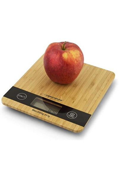 ESPERANZA Cantar de bucatarie Bamboo EKS005, 5kg, Maro