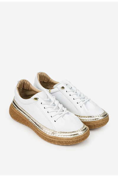 Dasha Women's white genuine Leather shoes