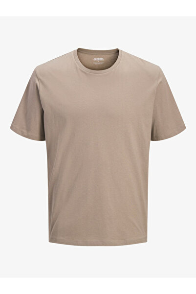 REBEL By Styli Men Beige Graphic Cotton Crew Neck T-Shirt