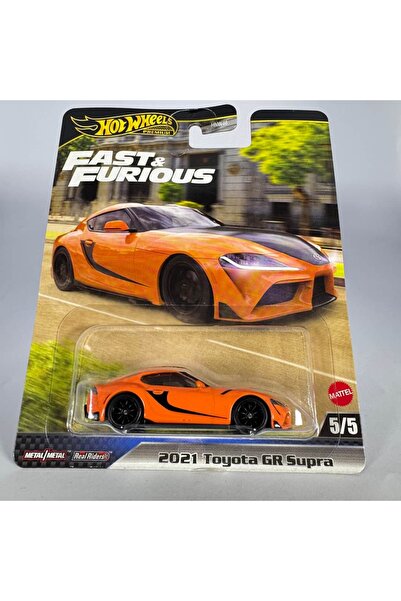 HOT WHEELS Premium 2021 Toyota GR Supra - Fast & Furious Model Araba