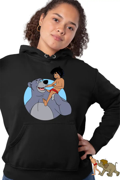 OEM Hanorac Femei Cartea Junglei Baloo Mowgli