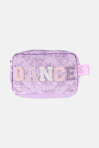 Miss Gwen's OMG Kids Girl Quilted Makeup Pouch, Lavender