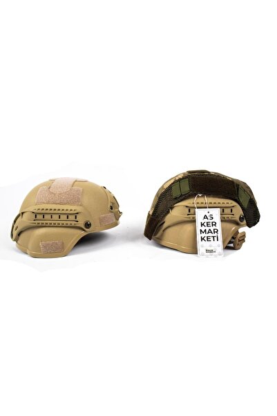 KORDAK Kısa TSK Kamuflaj Taktik Kask Kılıfı - Airsoft Kask Kılıfı