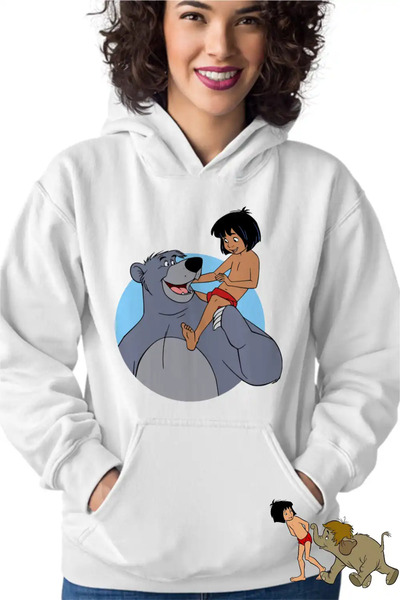 OEM Hanorac Femei Cartea Junglei Baloo Mowgli