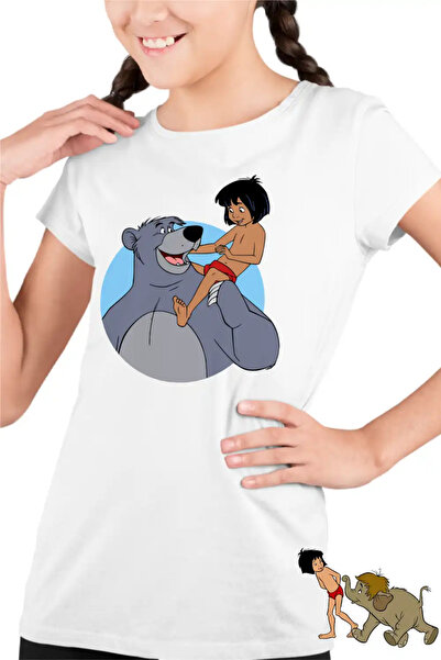OEM Tricou Copii Fete Cartea Junglei Baloo Mowgli