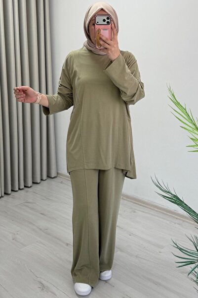 T Moda Store İkoll New Season Modal Fabric Bat Sleeve Hijab Double Set