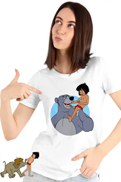 OEM Women's T-Shirt The Jungle Book Baloo Mowgli