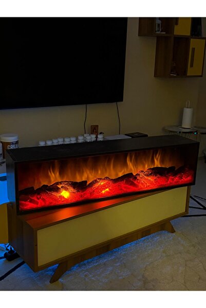 MeGulart 80x30x25 DEKORATİF şömine + GENİŞ KÖZ + LAZER KESİM