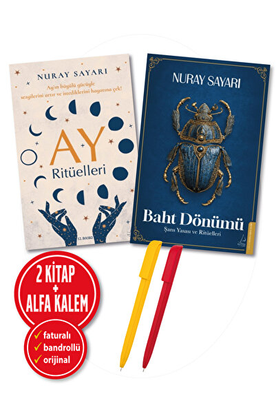 Destek Yayınları Alfa Kalem+ Baht Dönümü + Ay Ritüelleri (Nuray Sayarı) 2 Kit...