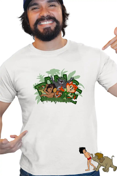 OEM Tricou Barbati Cartea Junglei Mowgli