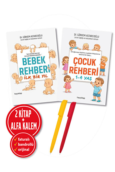 hayykitap Alfa Kalem+ Bebek Rehberi İlk Bir Yıl+Çocuk Rehberi 1-4 Yaş (Görkem...