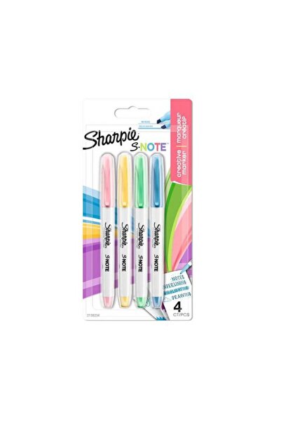 Sharpie S-Note 4'lü Kalem Tipi Fosforlu Kalem / 2138234