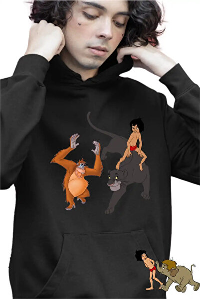 OEM Hanorac Copii Baieti Cartea Junglei Bagheera Mowgli King Louie