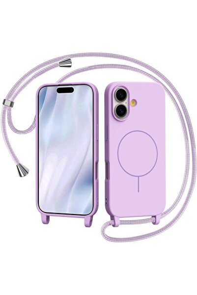 Orso Θήκη Μαλακή με Κορδόνι Magsafe Βιολετί για iPhone 16
