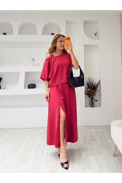 İrka Moda İkili Modal Elbise
