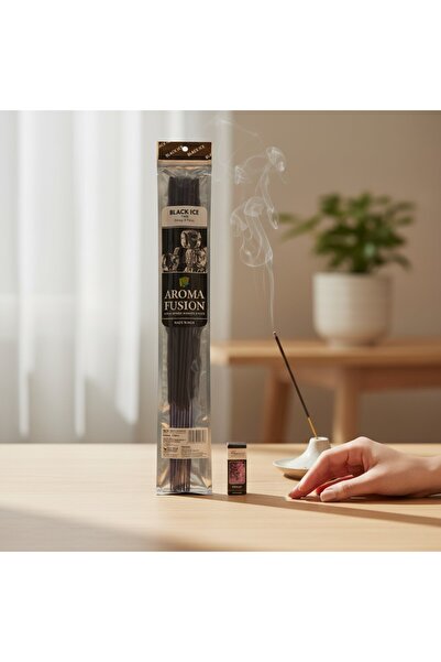 Darshan BLACK ICE AROMALI 50 CM 10 ADET TÜTSÜ VE 1 ADET ESANS ( VIOLET )