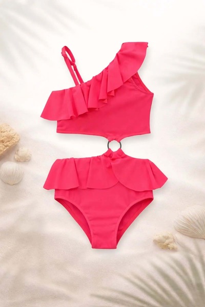 Mnk Baby&Kids Κοριτσίστικο μαγιό με σχέδια, σετ μπικίνι για θάλασσα και πισίν...