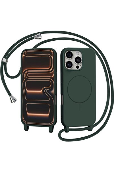 Orso Θήκη Soft Κορδόνι Magsafe Pine Green iPhone 16 Pro Max